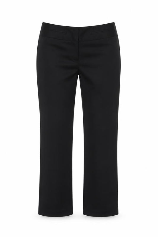 Next Women’s Black Size 12R Tailored Straight Leg Dress Trousers