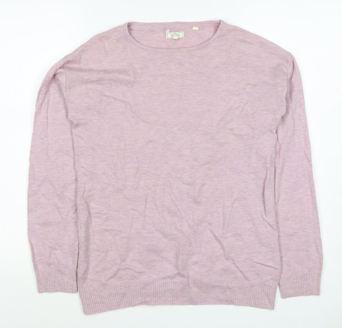 Fat Face Women’s Pink Linen Crew Neck Pullover Jumper UK 12