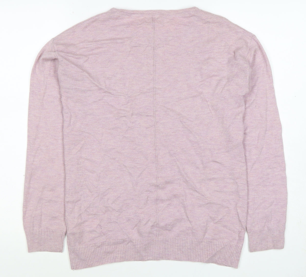 Fat Face Women’s Pink Linen Crew Neck Pullover Jumper UK 12