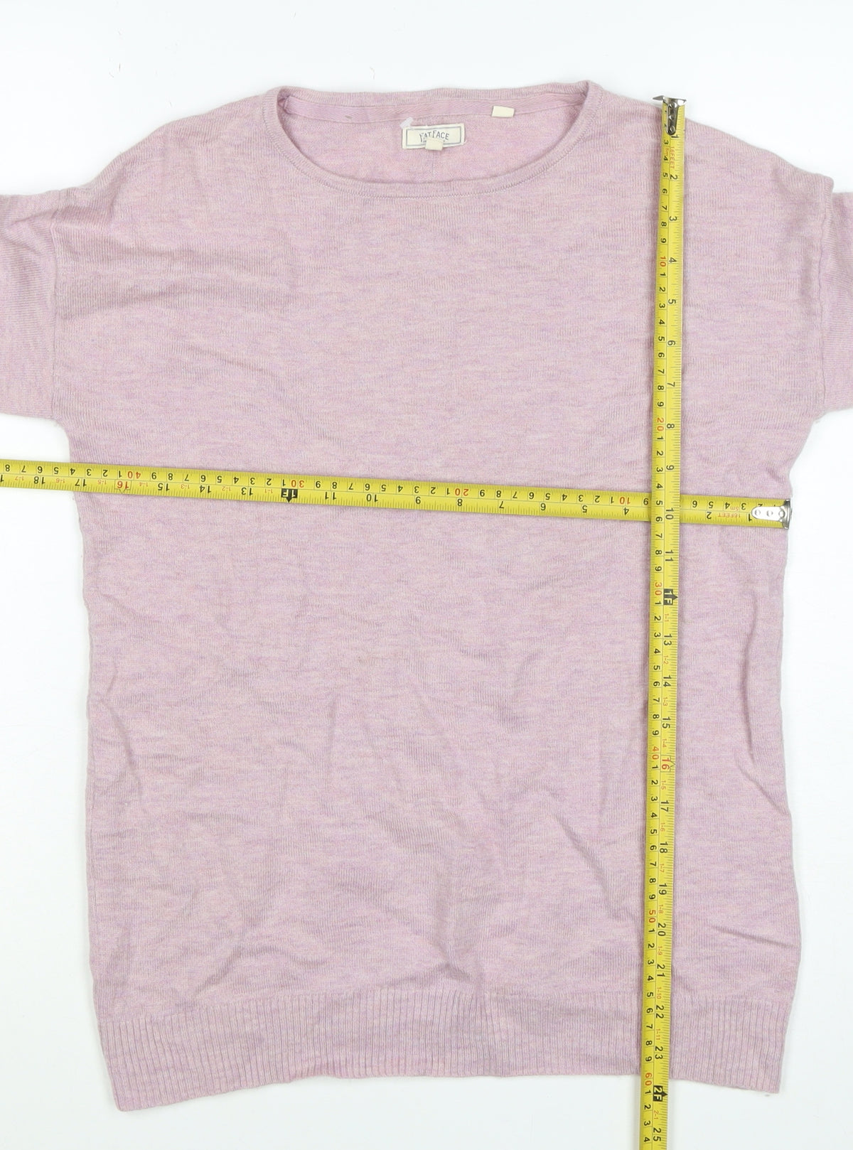 Fat Face Women’s Pink Linen Crew Neck Pullover Jumper UK 12