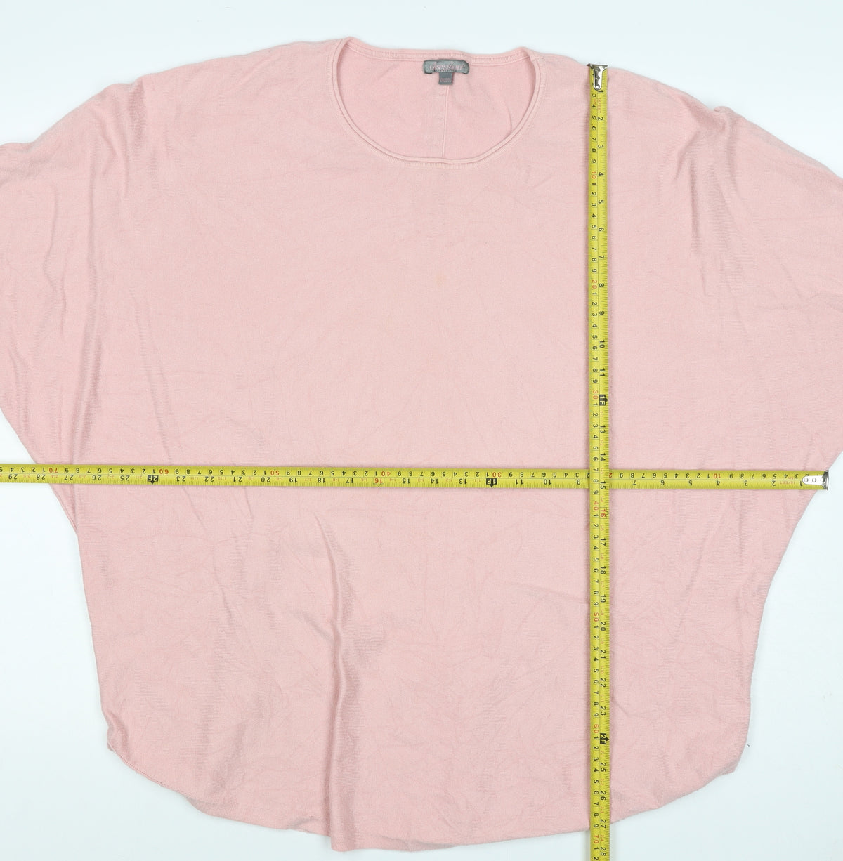 Orssina Women's Pink One Size Oversized Dolman Knit Pullover Jumper