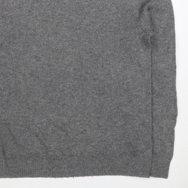 Racing Green Men’s Grey M Crew Neck Knit Pullover Jumper Classic