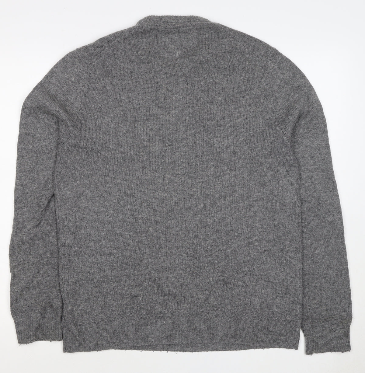 Racing Green Men’s Grey M Crew Neck Knit Pullover Jumper Classic