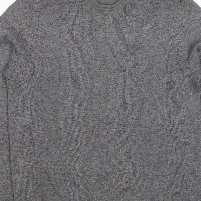 Racing Green Men’s Grey M Crew Neck Knit Pullover Jumper Classic