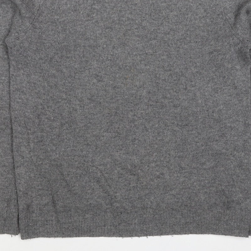 Racing Green Men’s Grey M Crew Neck Knit Pullover Jumper Classic