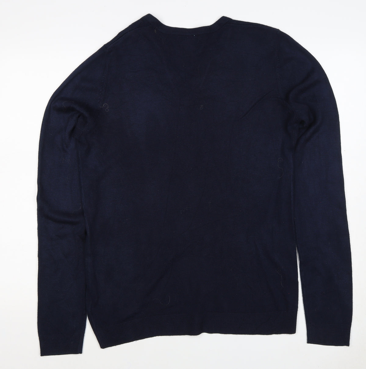 Red Herring Men’s Blue Size S Long Sleeve Button Henley Jumper
