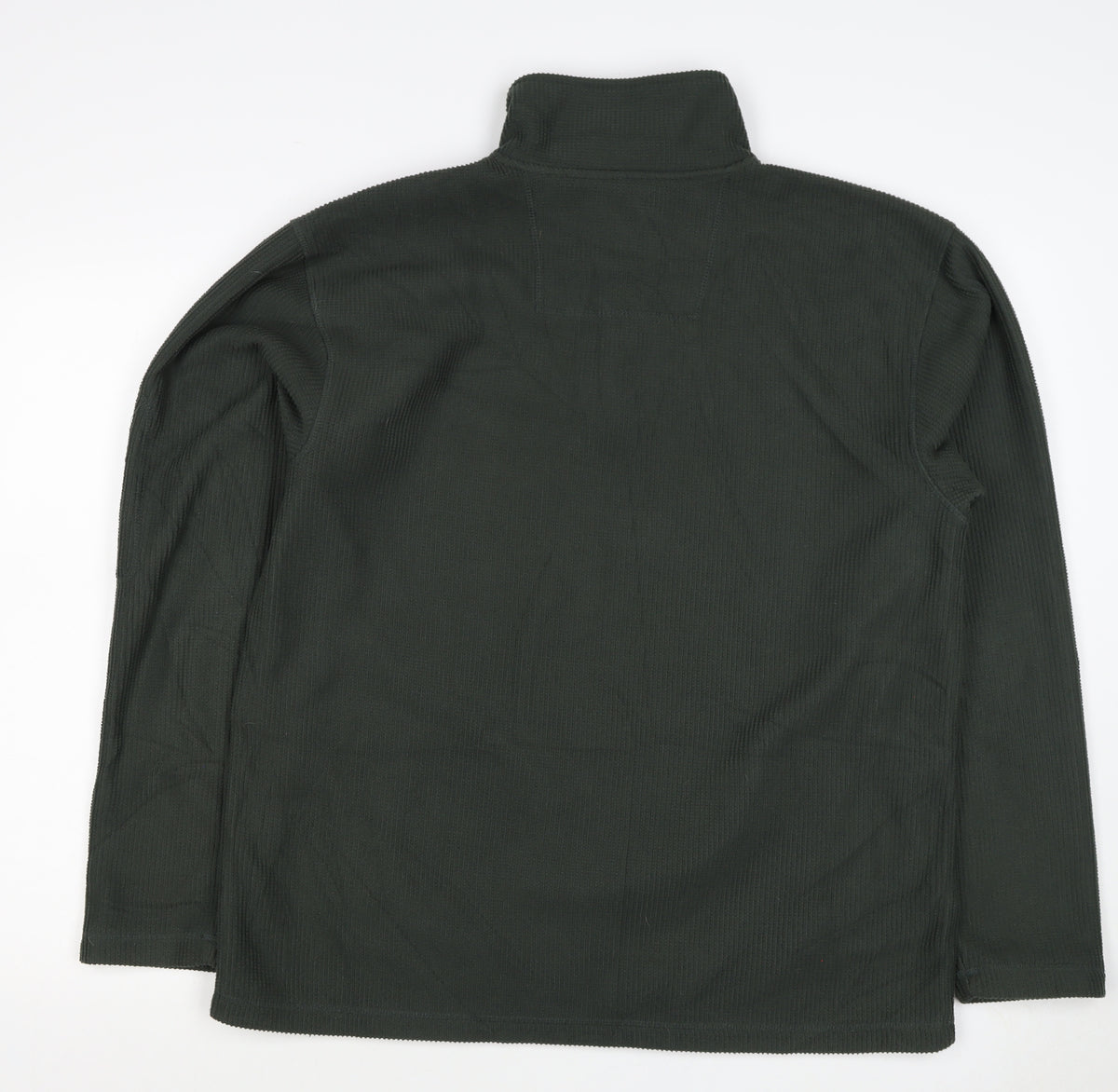 Authentic Men Black L 1/4 Zip High Neck Bear Logo Knit Sweatshirt