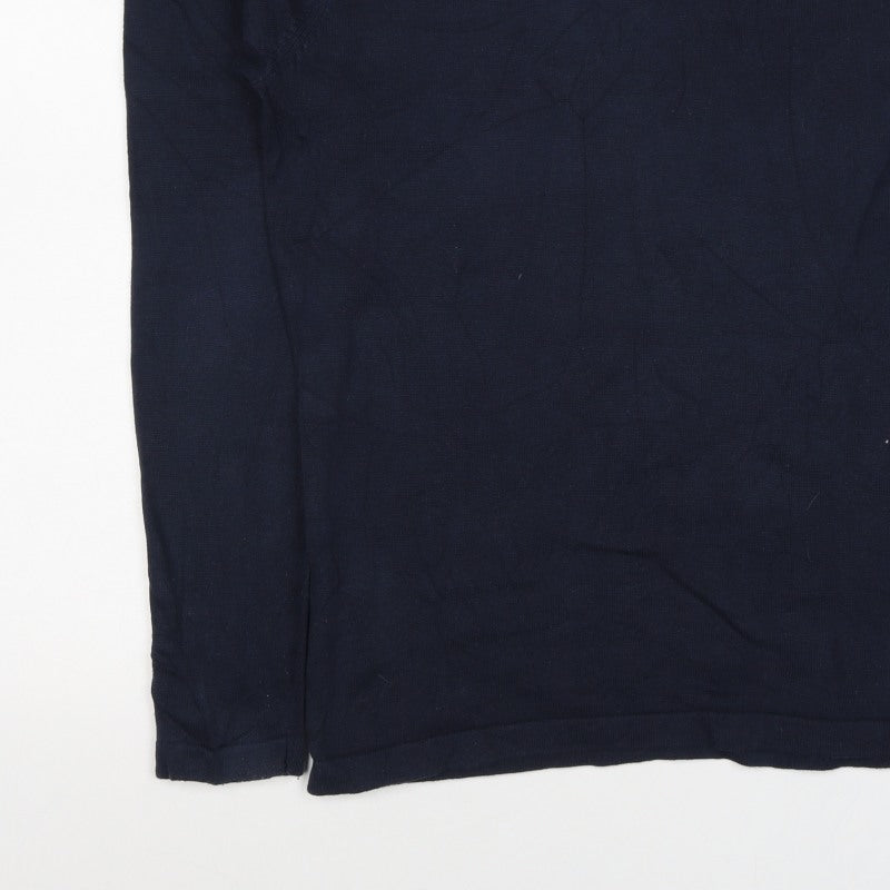 Produkt Men’s Blue S Crew Neck Cotton Knit Pullover Jumper