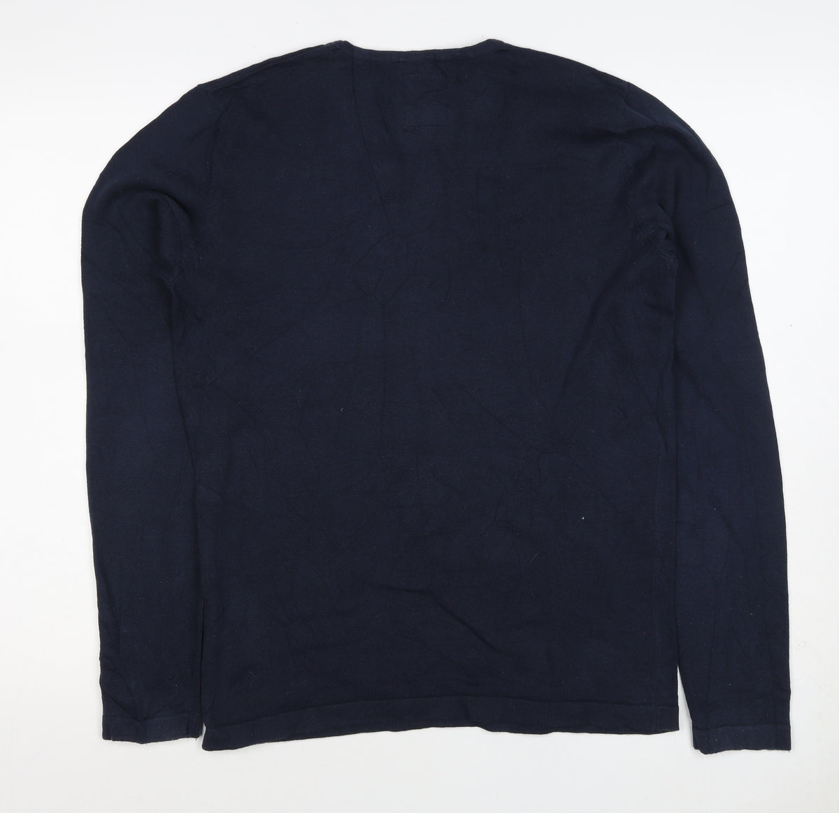 Produkt Men’s Blue S Crew Neck Cotton Knit Pullover Jumper