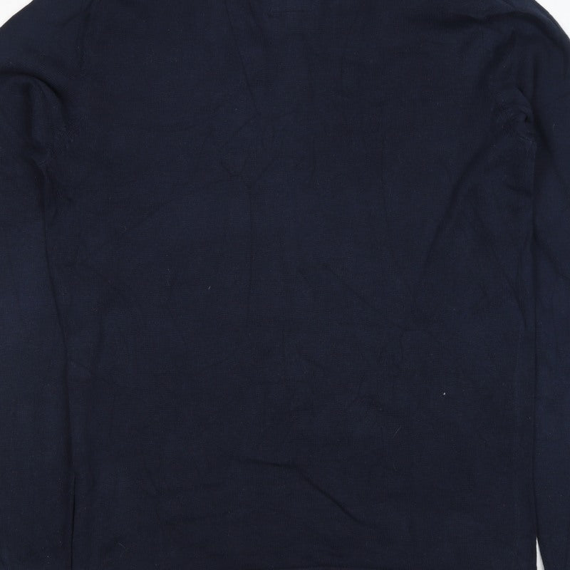 Produkt Men’s Blue S Crew Neck Cotton Knit Pullover Jumper