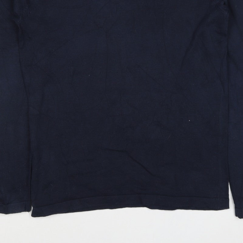 Produkt Men’s Blue S Crew Neck Cotton Knit Pullover Jumper