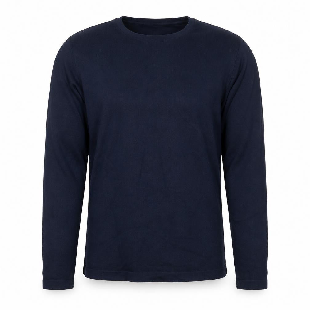 Produkt Men’s Blue S Crew Neck Cotton Knit Pullover Jumper