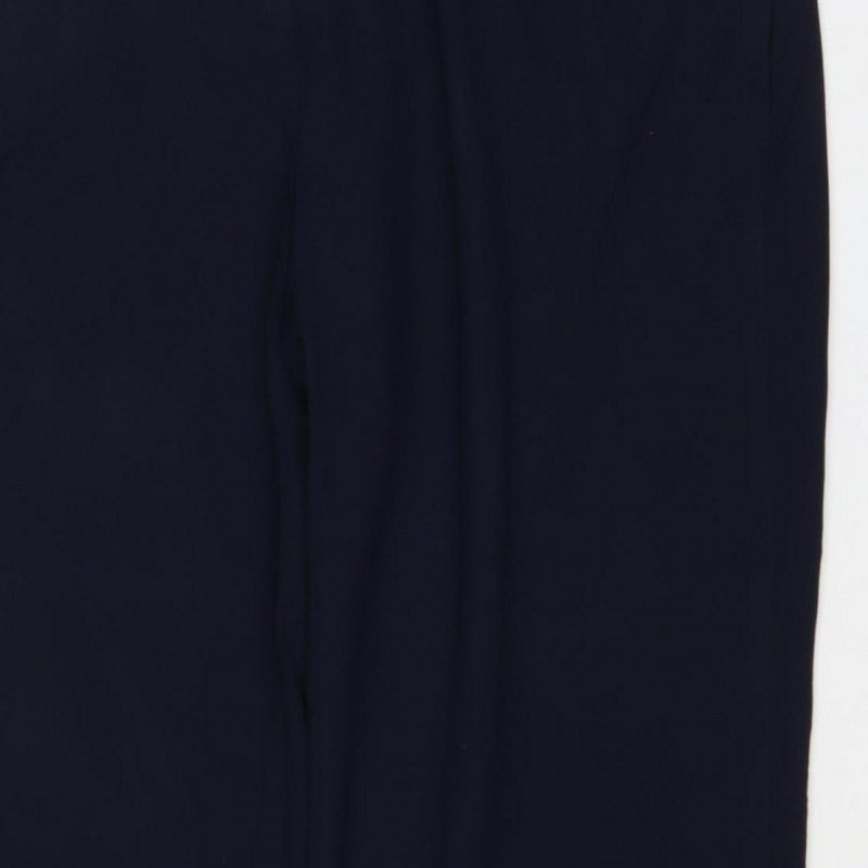 M&S Women’s Blue Size 16 Tailored Straight Leg Work Trousers