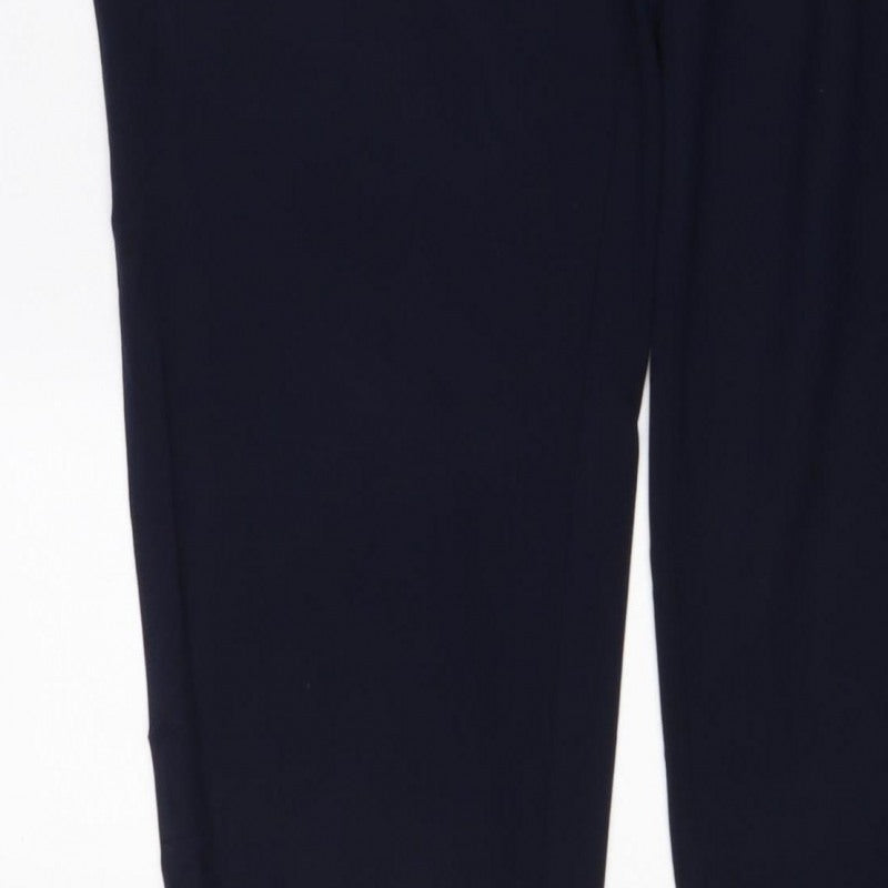 M&S Women’s Blue Size 16 Tailored Straight Leg Work Trousers