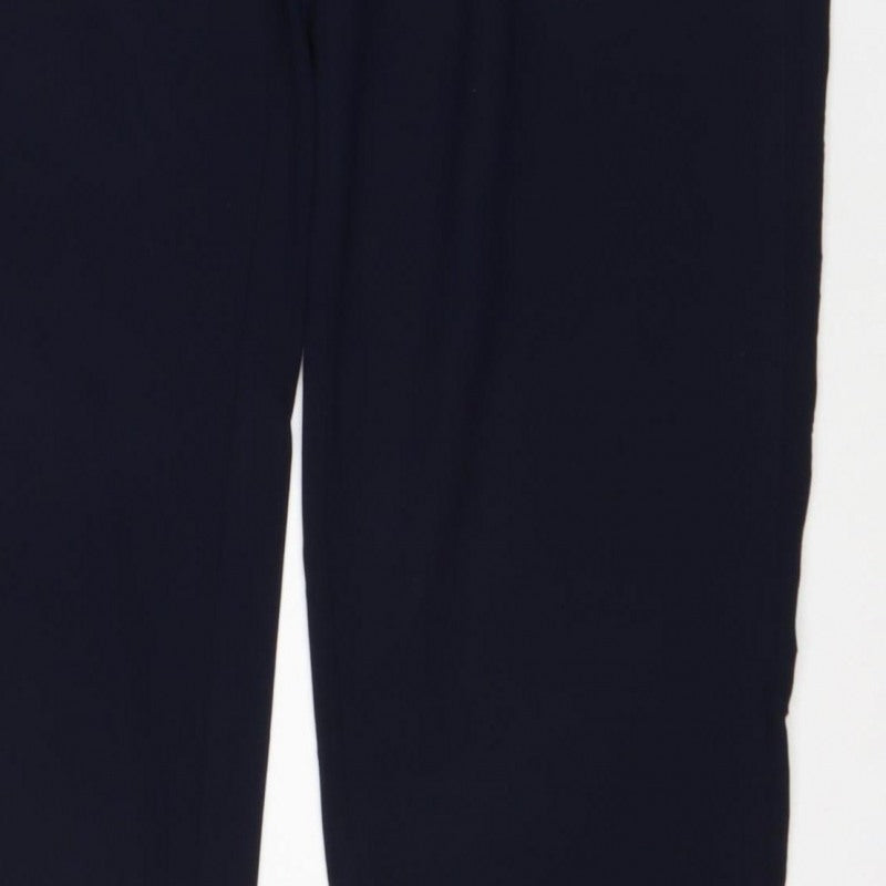 M&S Women’s Blue Size 16 Tailored Straight Leg Work Trousers