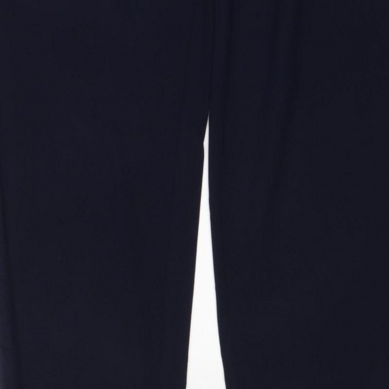 M&S Women’s Blue Size 16 Tailored Straight Leg Work Trousers