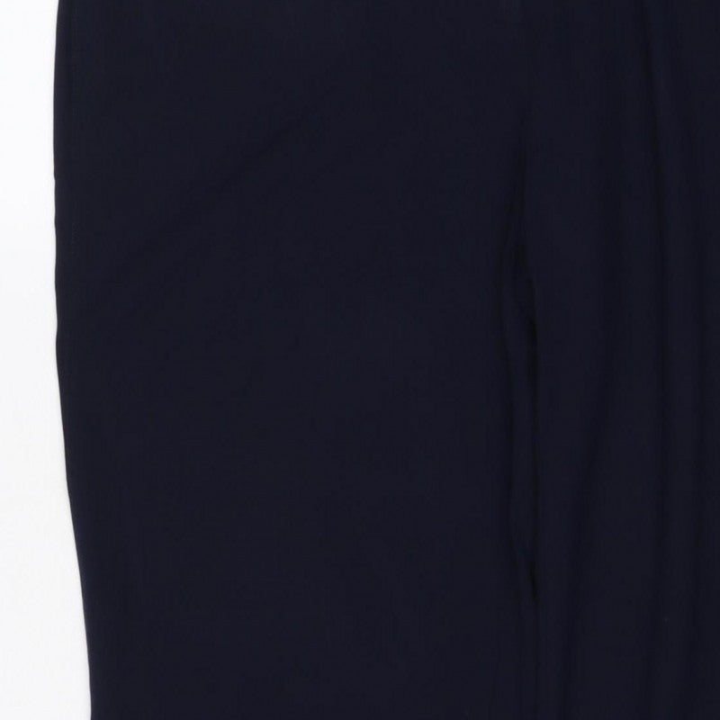 M&S Women’s Blue Size 16 Tailored Straight Leg Work Trousers