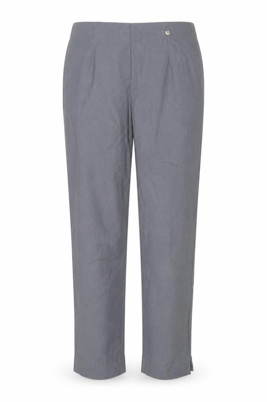 Robell Women’s Grey Marie Stretch Straight Trousers UK 16