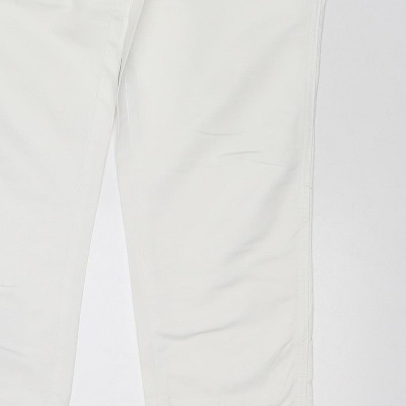 Next Women White UK 10 Cotton Cargo Capri Trousers Pockets