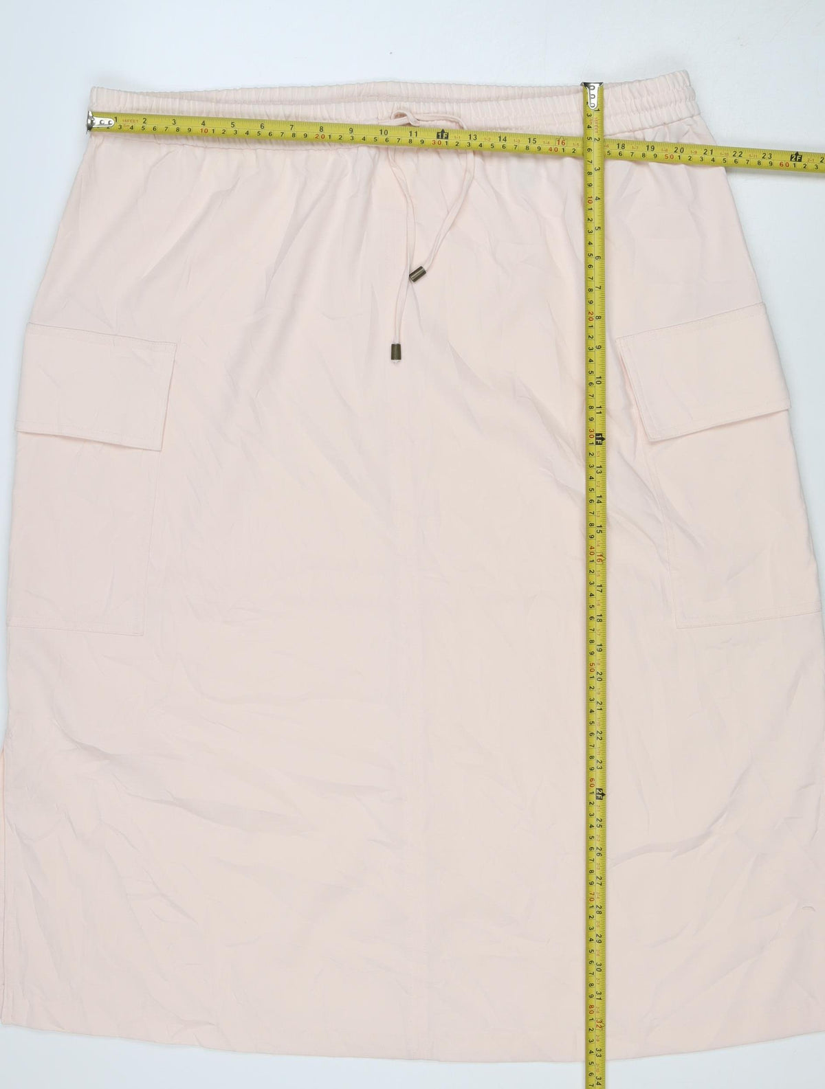 Marks and Spencer Women Pink UK 18 Cargo Midi Drawstring Skirt