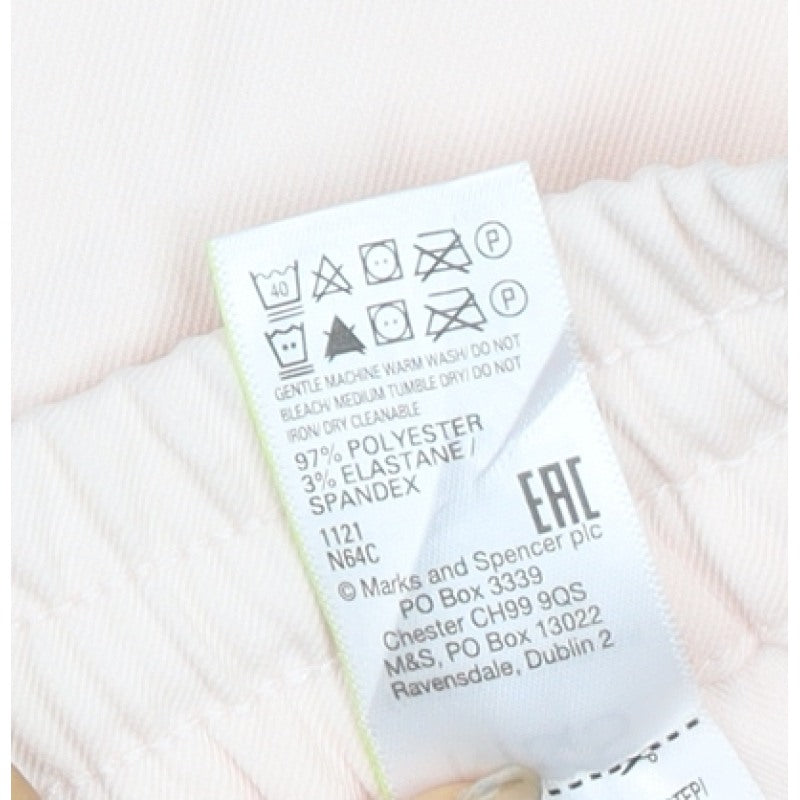 Marks and Spencer Women Pink UK 18 Cargo Midi Drawstring Skirt
