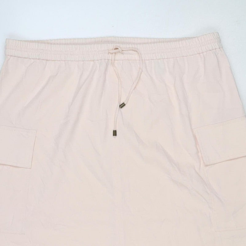 Marks and Spencer Women Pink UK 18 Cargo Midi Drawstring Skirt