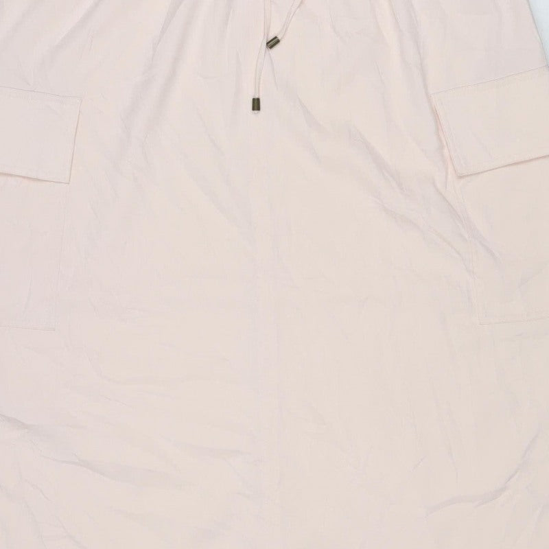 Marks and Spencer Women Pink UK 18 Cargo Midi Drawstring Skirt