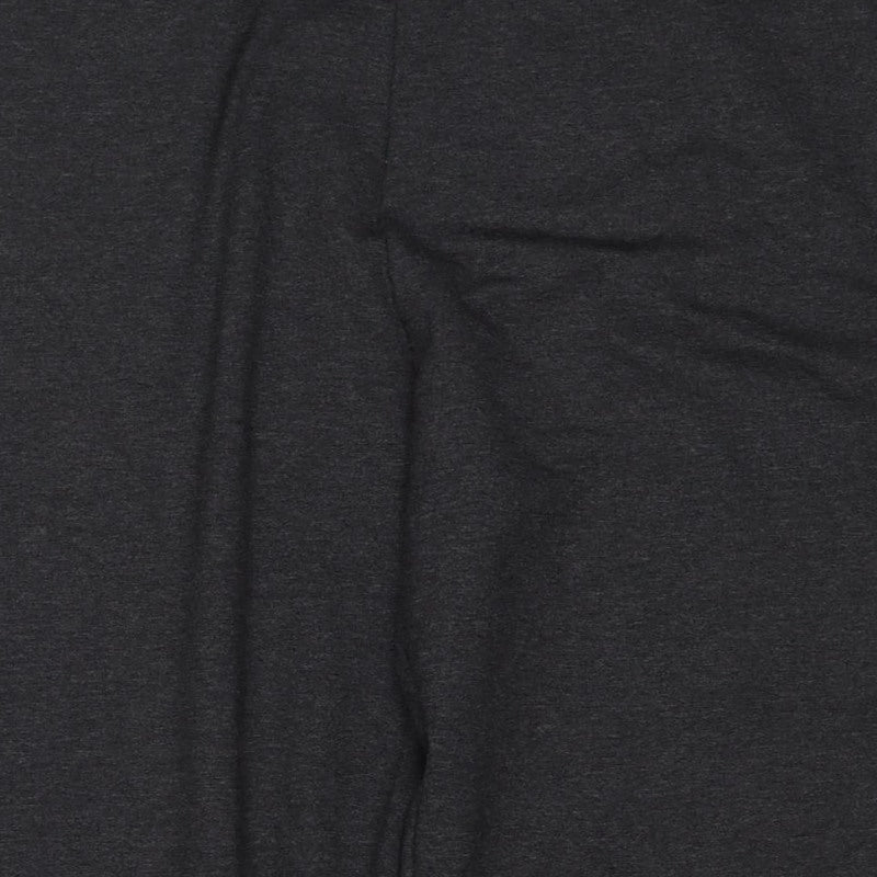 Marks & Spencer Women Black Size 12 Regular Stretch Straight Trousers