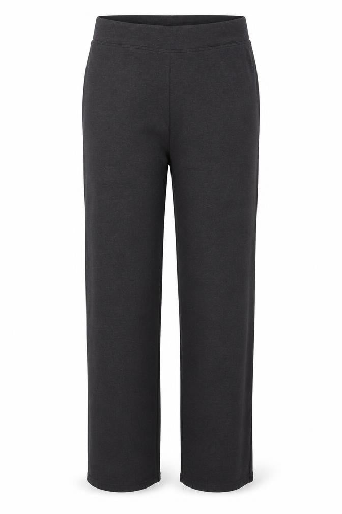 Marks & Spencer Women Black Size 12 Regular Stretch Straight Trousers