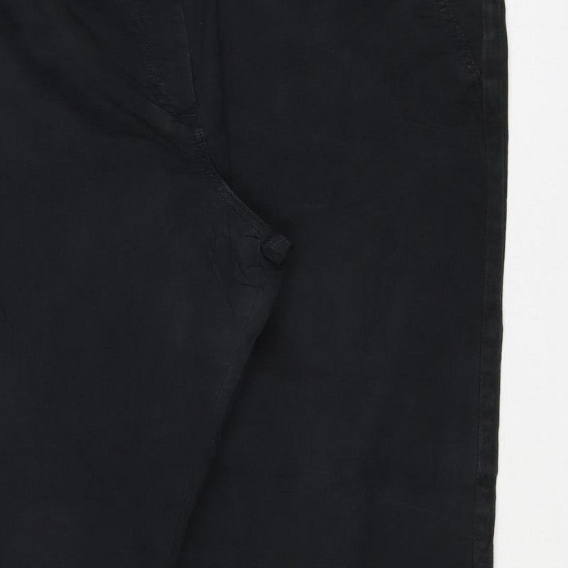 Marks & Spencer Women's Black Size 20 Regular Stretch Chino Trousers