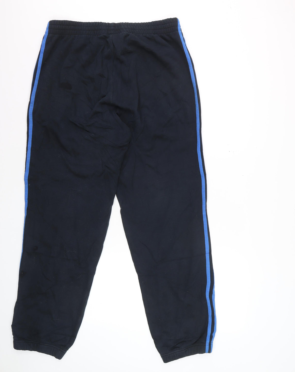 Adidas Men's Blue L Performance Essentials 3 Stripe Track Pants