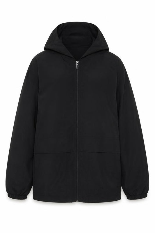 Rising Women’s Black XS Hooded Full Zip Lightweight Jacket