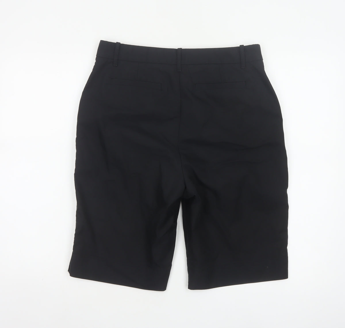 Marks and Spencer Women Black Size 12 Bermuda Tailored Work Shorts