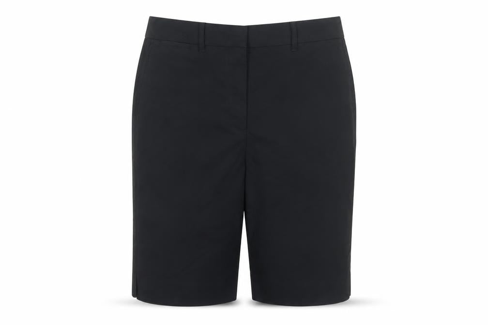 Marks and Spencer Women Black Size 12 Bermuda Tailored Work Shorts
