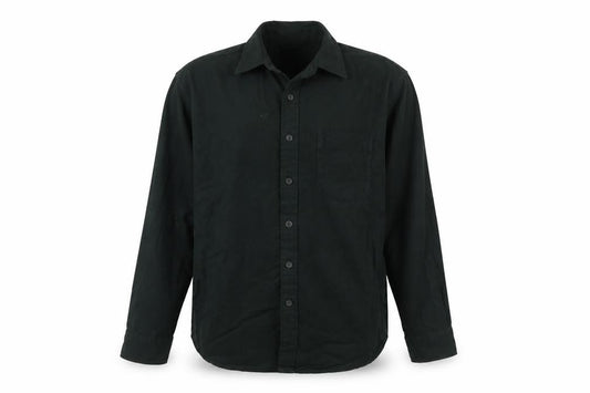 UNIQLO Men’s Black S Cotton Long Sleeve Button-Up Work Shirt