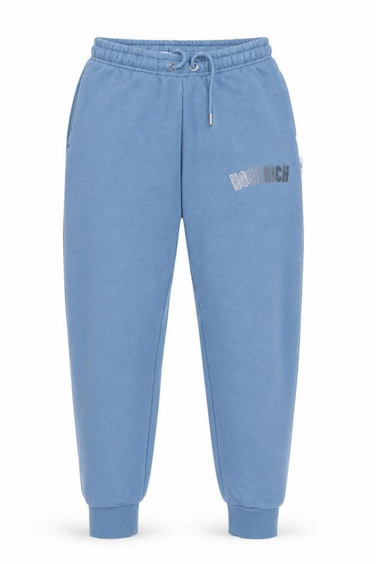 Hoodrich Women Blue S Logo Fleece Jogger Sweatpants Drawstring