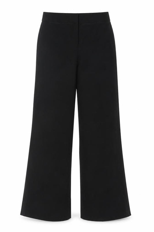 Farhi Women’s Black UK 10 Wool Wide Leg Tailored Dress Trousers