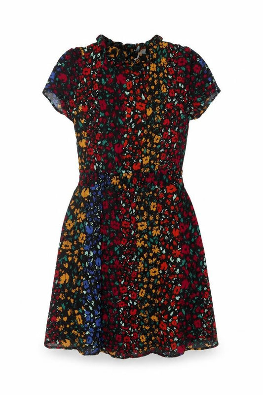 Apricot Women’s Multicoloured Floral Skater Dress UK 8 Short Sleeve