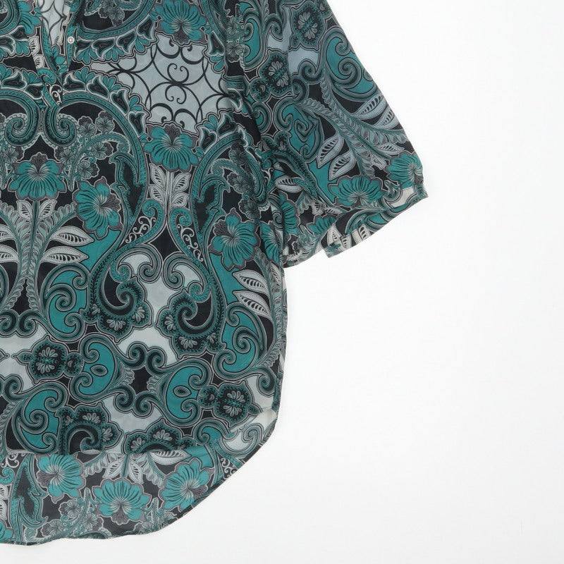 Next Women’s Multicoloured Size 12 Paisley Kimono Sleeve Blouse