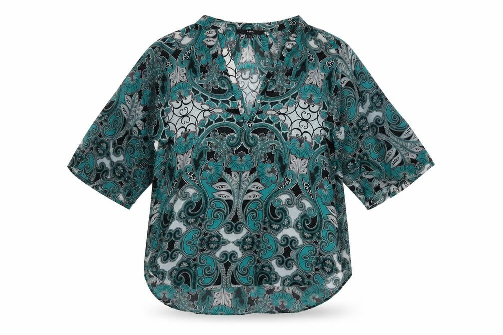 Next Women’s Multicoloured Size 12 Paisley Kimono Sleeve Blouse