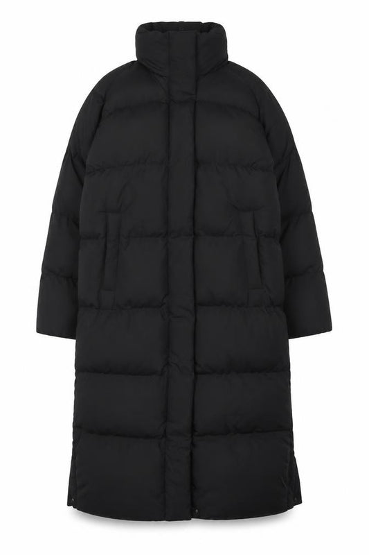 Superdry Women’s Black UK 12 The Lora Long Puffer Quilted Coat