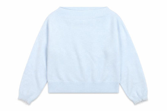 M&S Women Blue Size S Alpaca Blend Crew Neck Raglan Knit Jumper