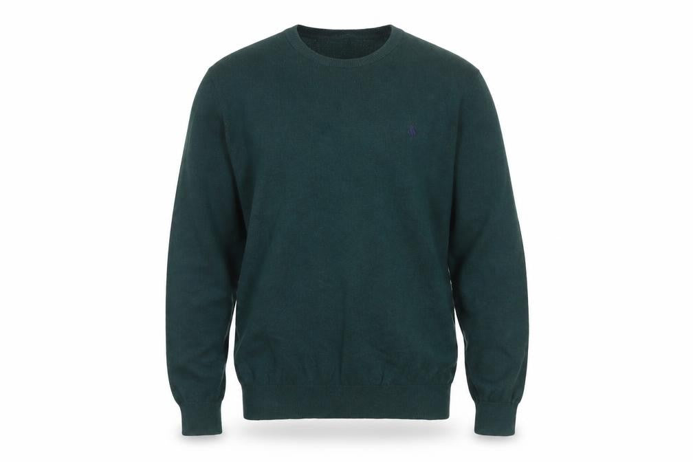 Jack Wills Men’s Green S Cotton Cashmere Logo Crew Neck Pullover Jumper