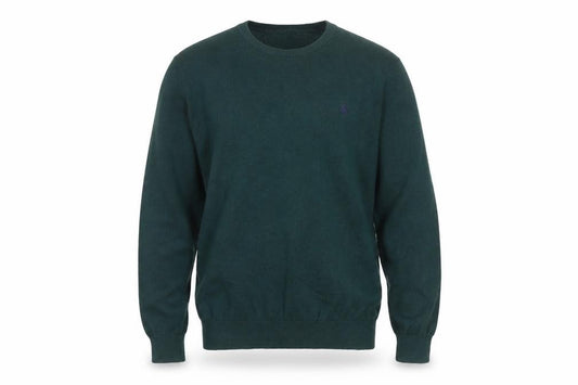Jack Wills Men’s Green S Cotton Cashmere Logo Crew Neck Pullover Jumper