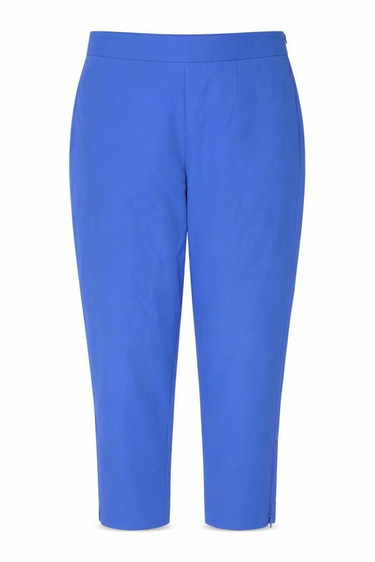 Marks and Spencer Women Blue Size 20 Tapered Ankle Zip Trousers