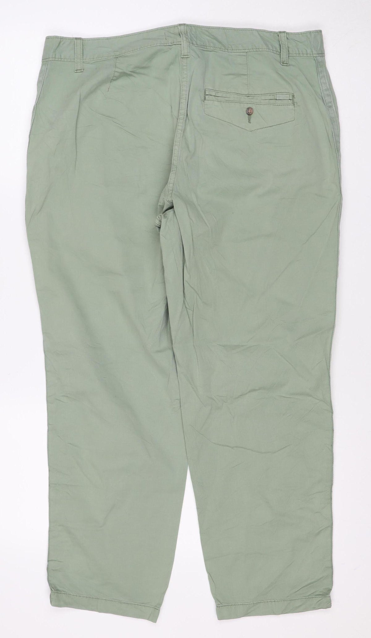 Marks & Spencer Women Green Size 16 Cargo Straight Trousers
