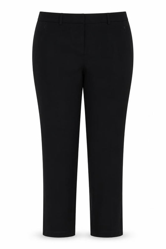 M&S Women’s Black UK 12 Short Straight Stretch Dress Trousers