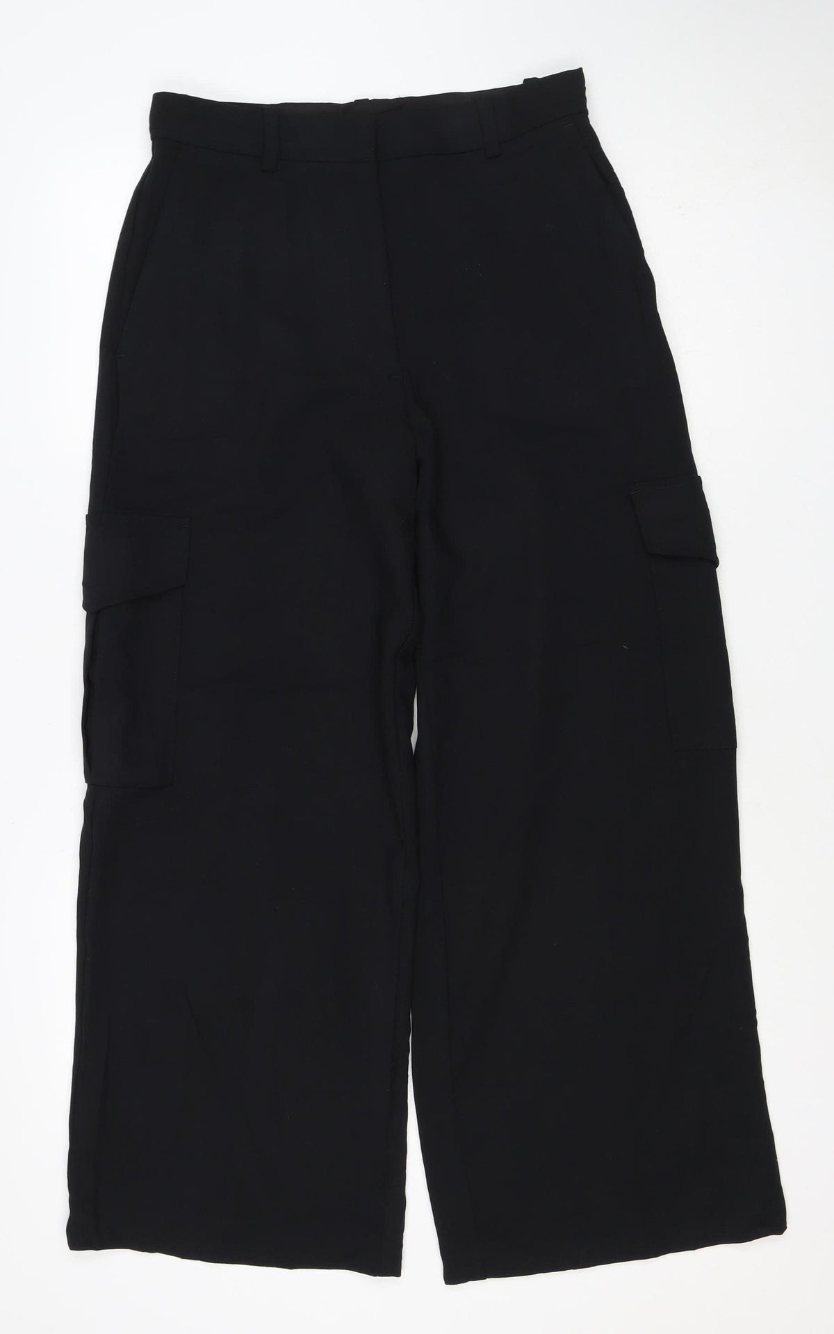 Marks and Spencer Women Black UK 10 Short Bootcut Work Trousers