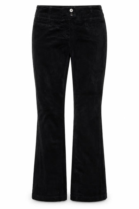 Next Women’s Black UK 8 Straight Cotton Stretch Trousers
