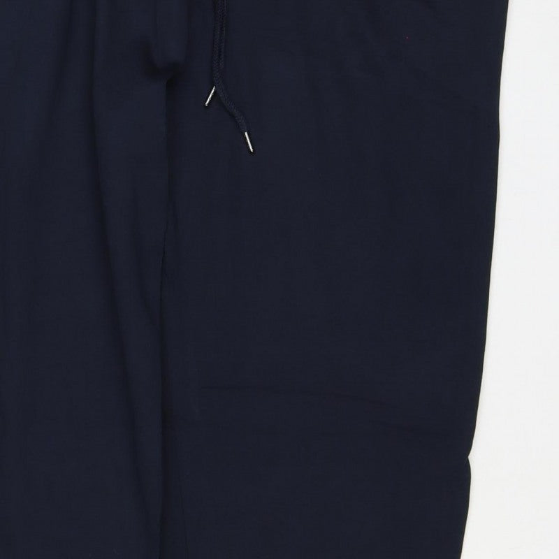 Marks and Spencer Men's Blue L Long Jogger Sweatpants Drawstring Zip Pocket